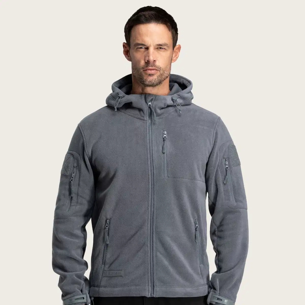 Baerskin Men's Tactical Gray Fleece Jacket, Medium
